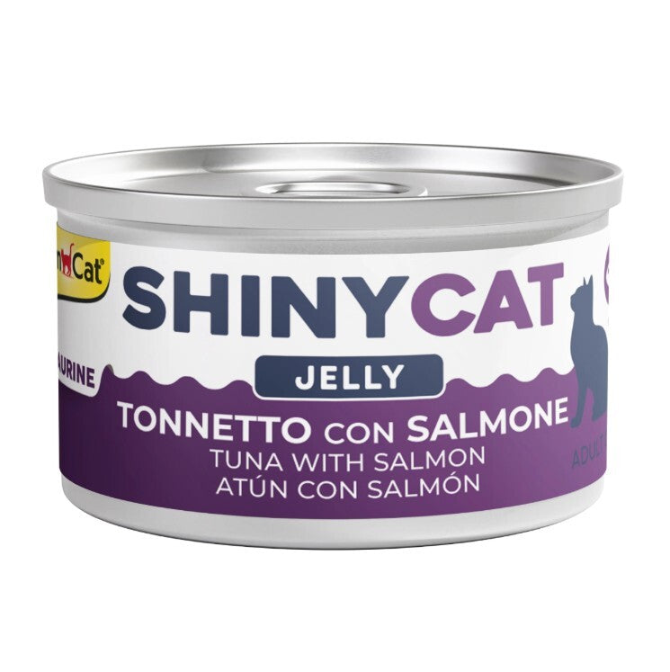 Gimcat Shinycat Sos İçinde Jelly Somonlu Ve Ton Balıklı Kedi Konserve Maması 70 GR | SRC: Barcode: 4002064416762